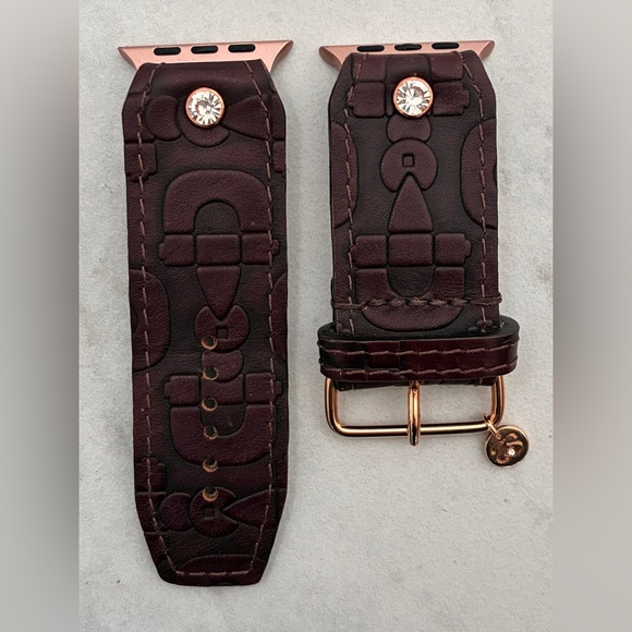 Spark*l Authentic Upcycled Gucci Horsebit Apple Watch Band - Size 2, 42-49mm main image 4
